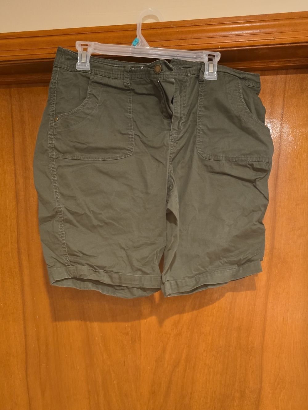 croft & barrow Olive Green Cargo Shorts for Women